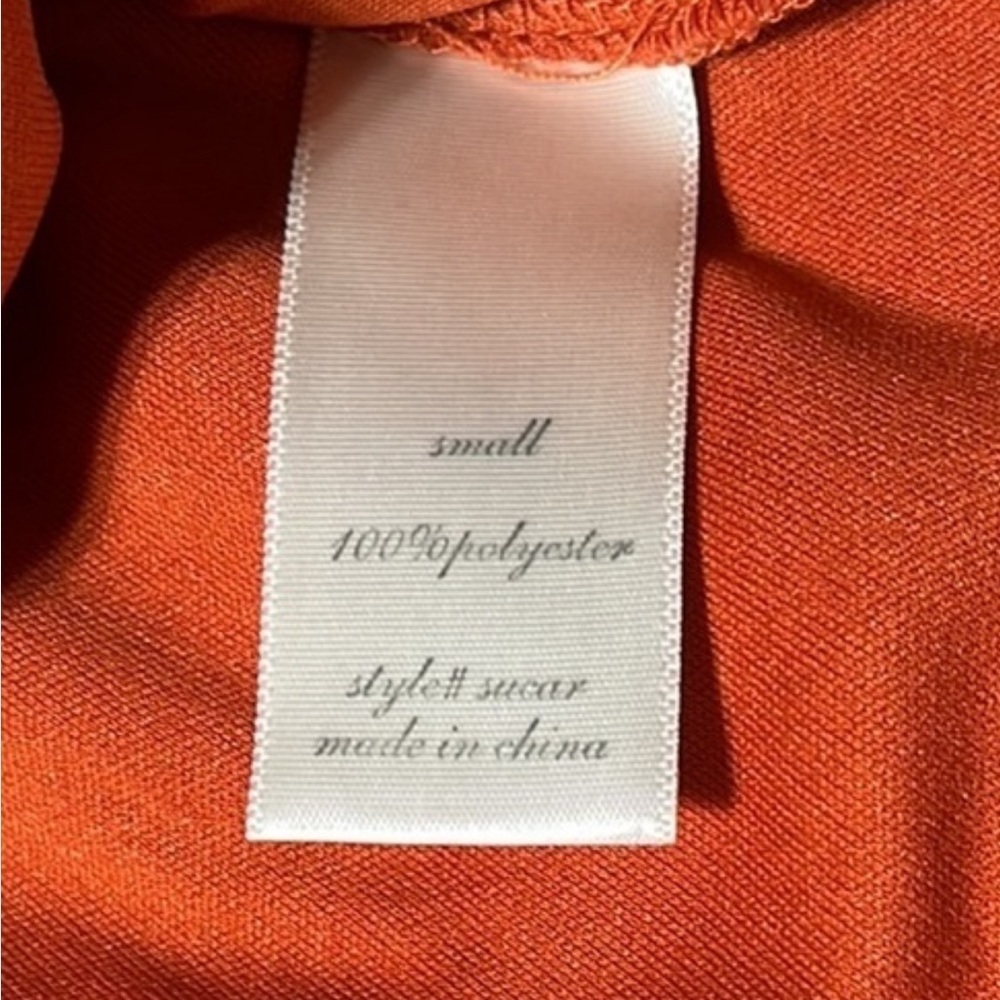 Altar'd State Burt orange polkadot skirt size small (28 waist) - Picture 4 of 5